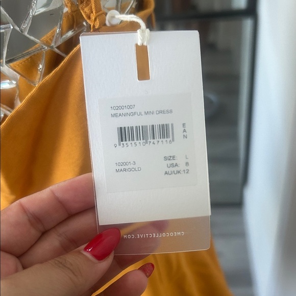 C/MEO Collective Meaningful Mustard Mini Dress - Picture 2 of 9